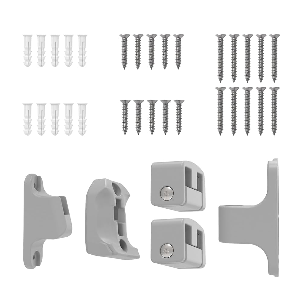 Babelio baby safety gate mounting hardware kit with screws and wall brackets