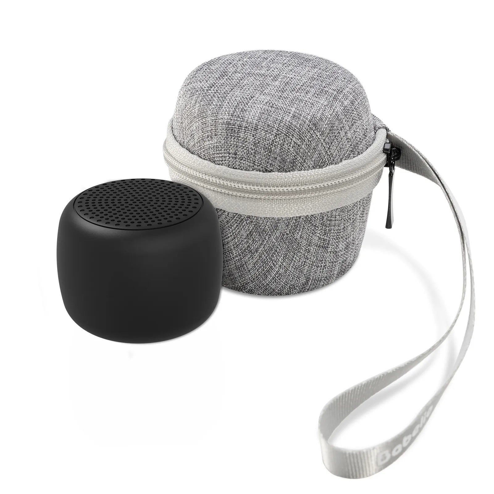 Babelio white noise machine with portable gray carrying case for nursery or travel