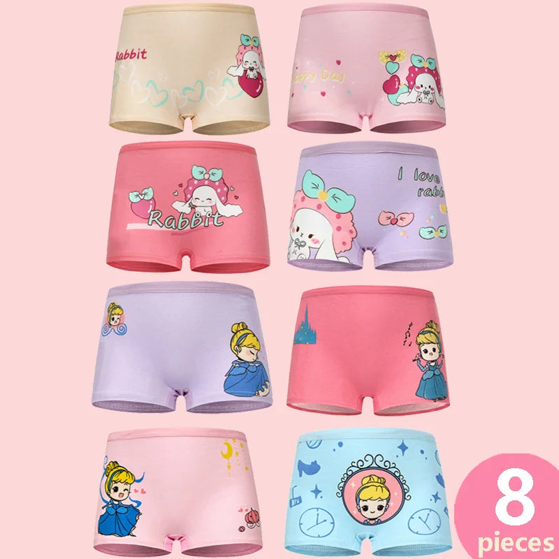 Babelio Girls Panties Cotton Soft Pretty Cartoon Unicorn Child Underwear for Girls Kids Boxer Breathable