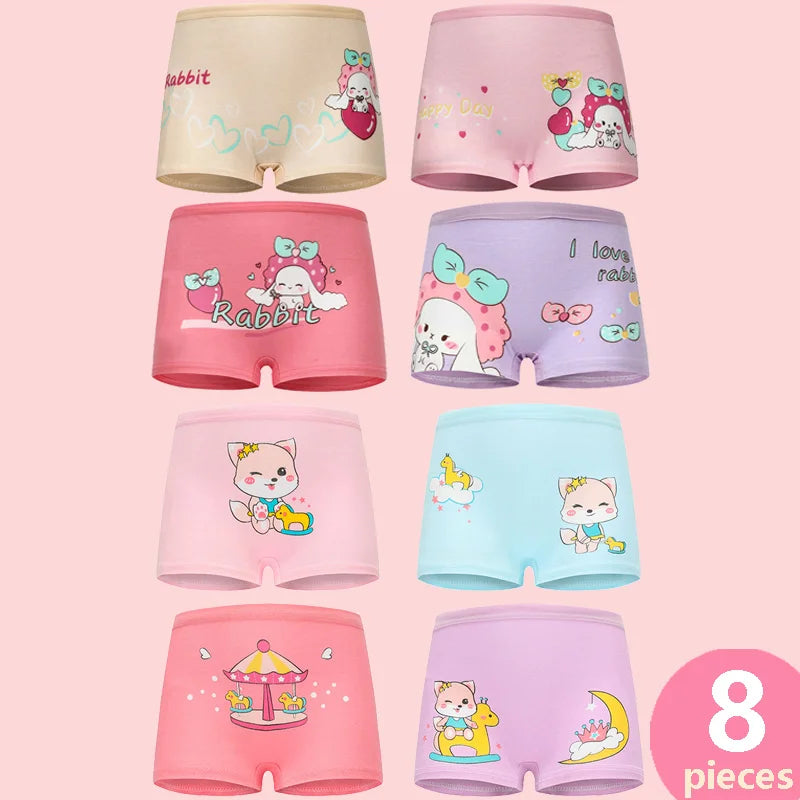 Babelio Girls Panties Cotton Soft Pretty Cartoon Unicorn Child Underwear for Girls Kids Boxer Breathable