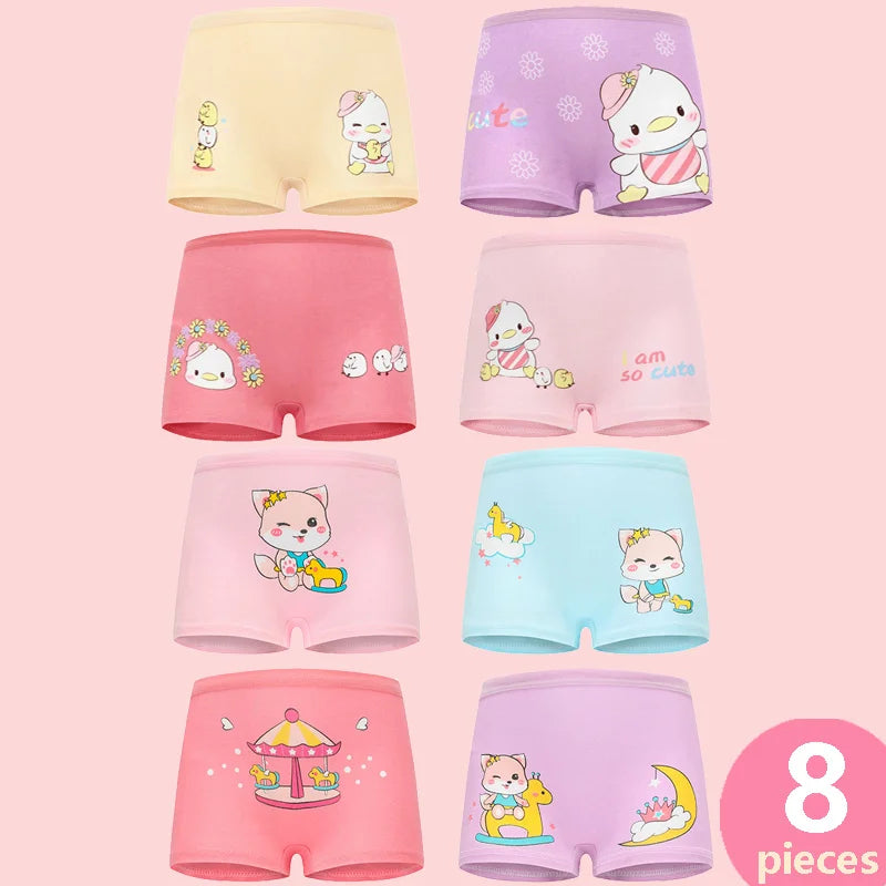 Babelio Girls Panties Cotton Soft Pretty Cartoon Unicorn Child Underwear for Girls Kids Boxer Breathable