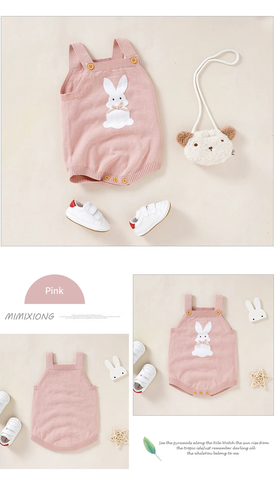 Babelio Baby Bodysuits Clothes Spring Autumn Rabbit Knitted Newborn Boys Girls Easter Onesie Clothes 0-18m Cotton Knitted Infant Outfits