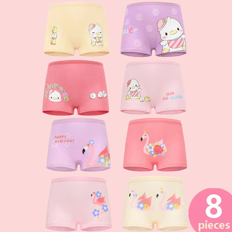 Babelio Girls Panties Cotton Soft Pretty Cartoon Unicorn Child Underwear for Girls Kids Boxer Breathable