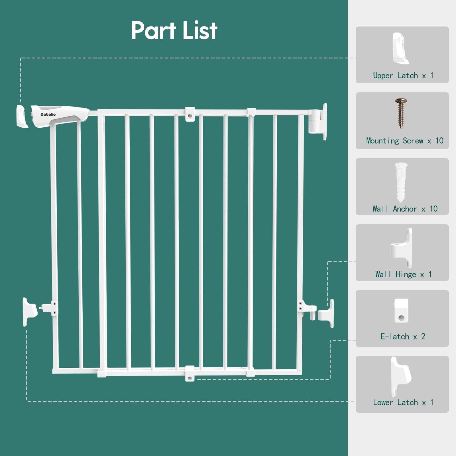 Customer Appreciation— Boundless Baby Gate at a Special Thank - You Price - babeliobaby - White - 26 - 43" Wide 28" Tall