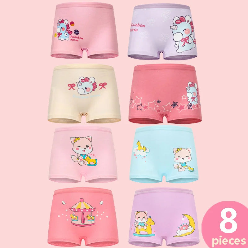 Babelio  Girls Panties Cotton Soft Pretty Cartoon Unicorn Child Underwear for Girls Kids Boxer Breathable