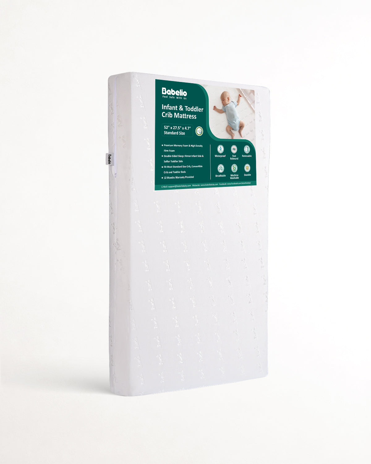 Cloud 1 | Dual-Sided Crib Mattress with Memory Foam