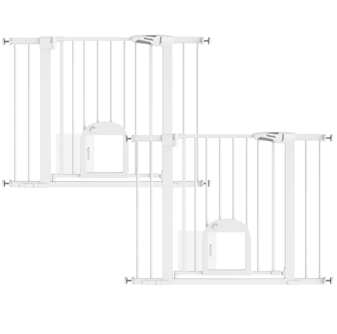 Babelio baby safety gates multipack in white for stairs, doorways, or hallways