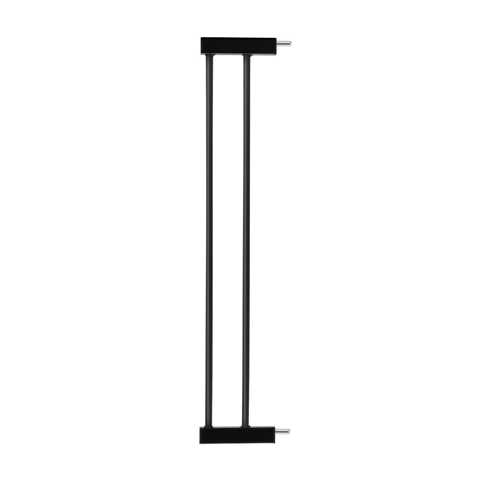 Babelio black baby safety gate extension for stairs or doorways, sleek metal design