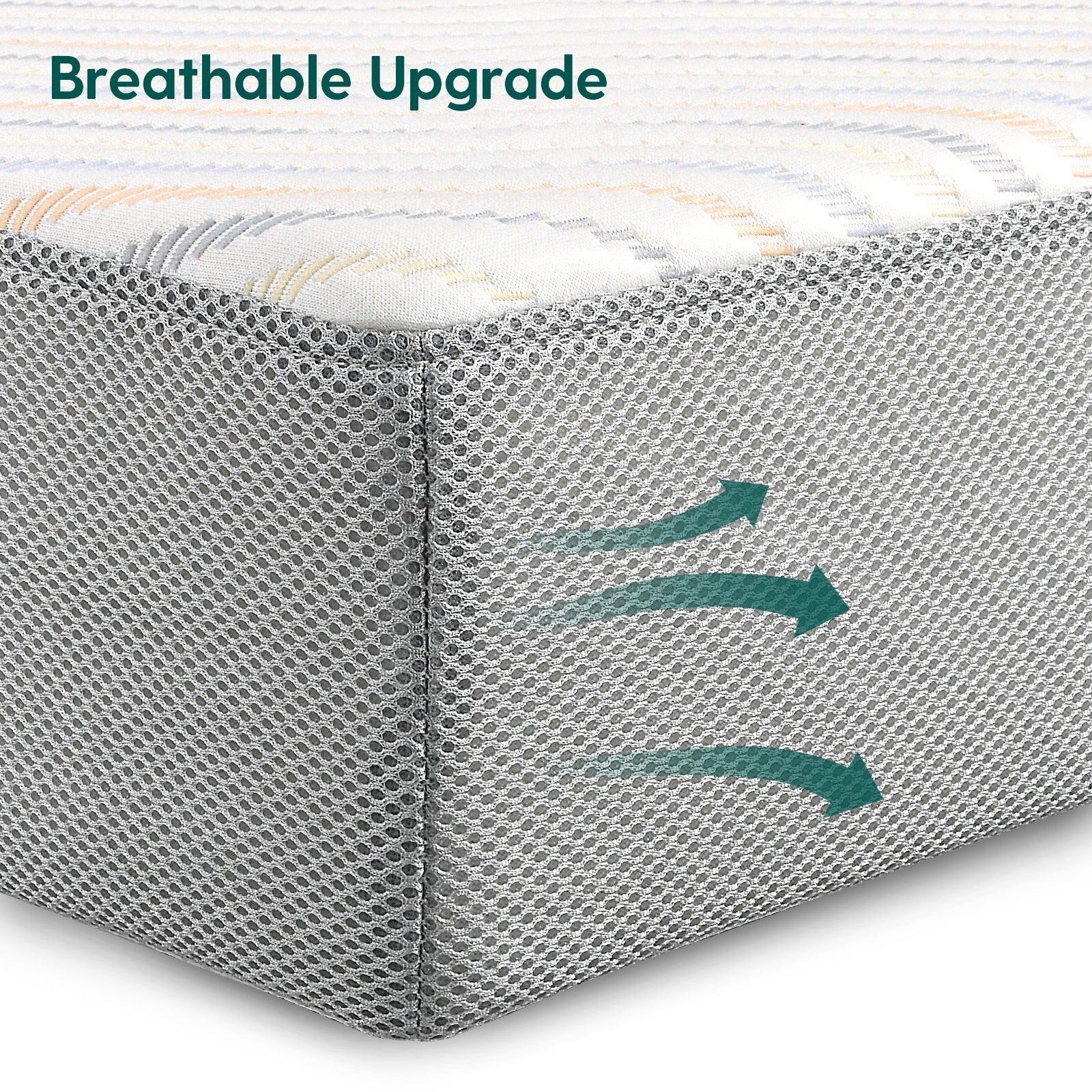 Babelio breathable crib mattress with upgraded mesh cover for nursery bedding safety